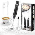 Rechargeable Coffee Beater Electric Milk Frother | USB Charging Handheld Coffee Mixer for Creamy Latte & Cappuccino | Portable Egg Beater & Drink Foamer