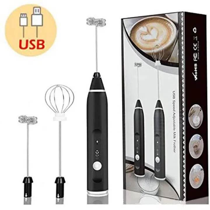 Rechargeable Coffee Beater Electric Milk Frother | USB Charging Handheld Coffee Mixer for Creamy Latte & Cappuccino | Portable Egg Beater & Drink Foamer